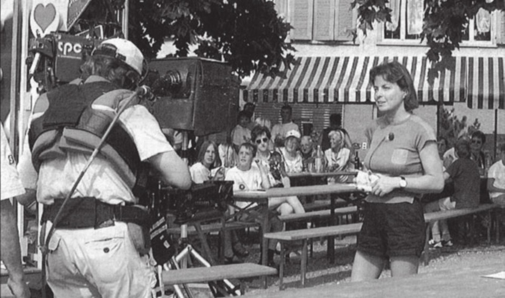 Moderatorin Monika Fasnacht war klar der Star des Tages. Bild: Archiv