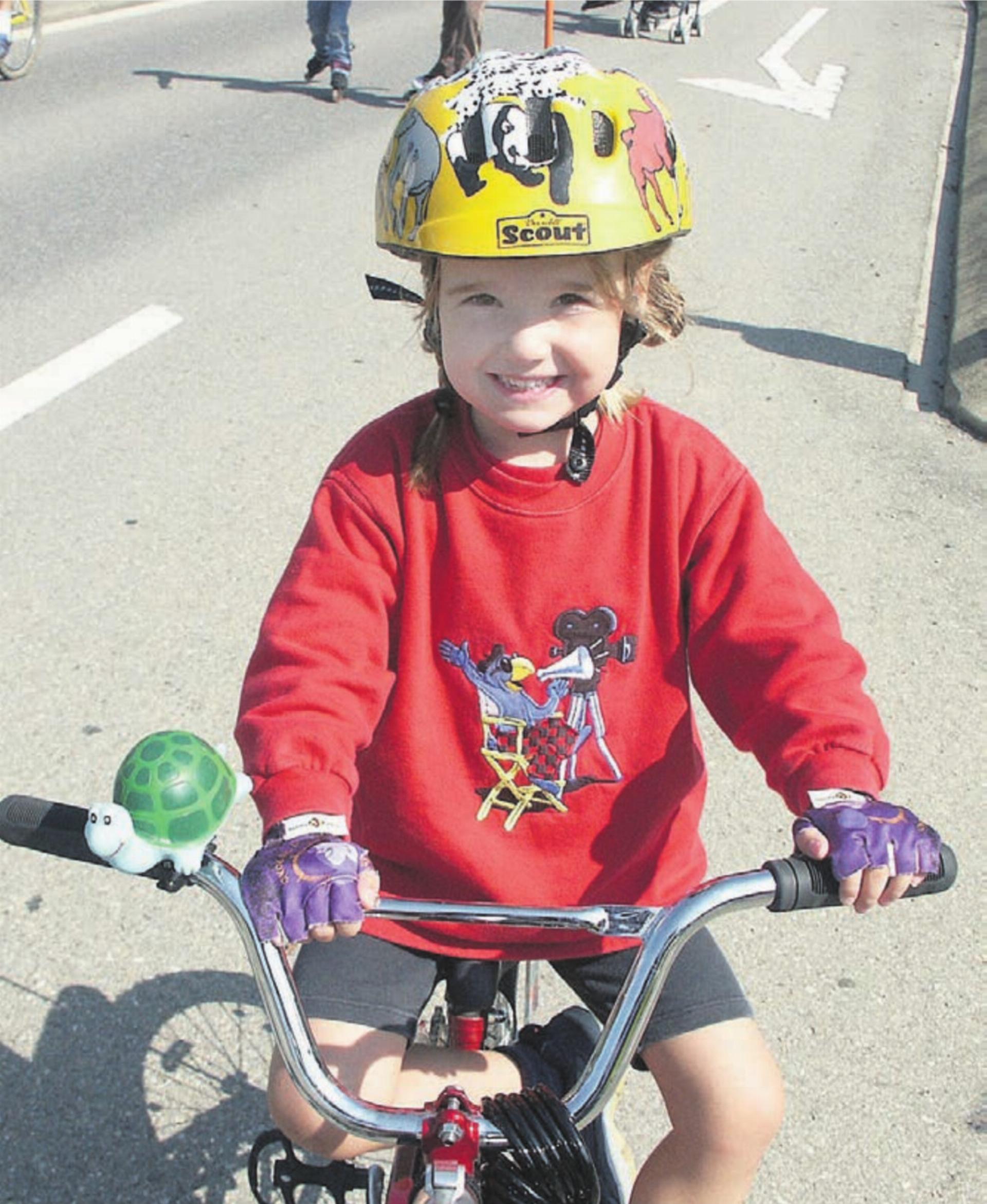 Die vierjährige Michelle Andres war bereits sehr gern auf dem Fahrrad unterwegs. Nur wenige Jahre später fing sie an, von den Olympischen Spielen zu träumen.