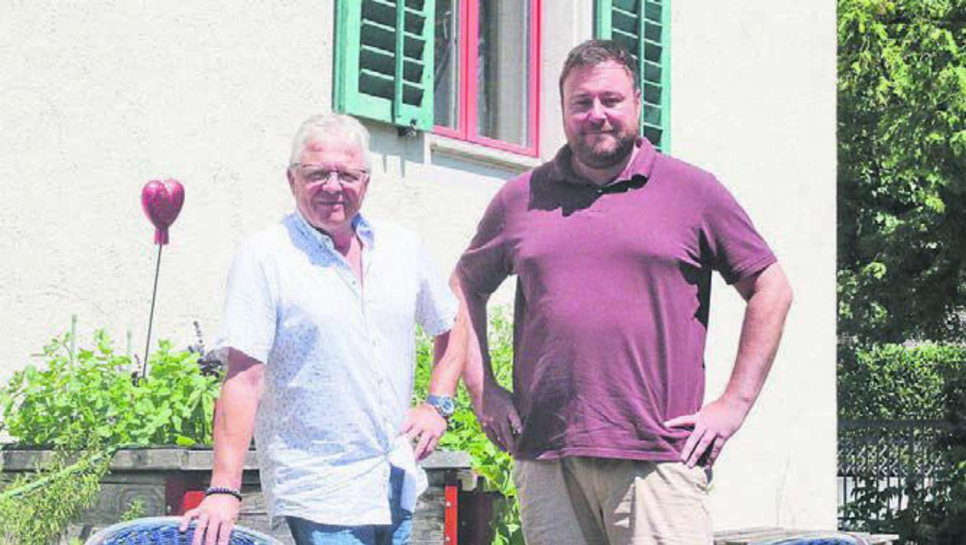 Im Einsatz für das Wohl von Kindern und Jugendlichen: Franz Lötscher (links) und Jonas Bühlmann. Bild: jl
