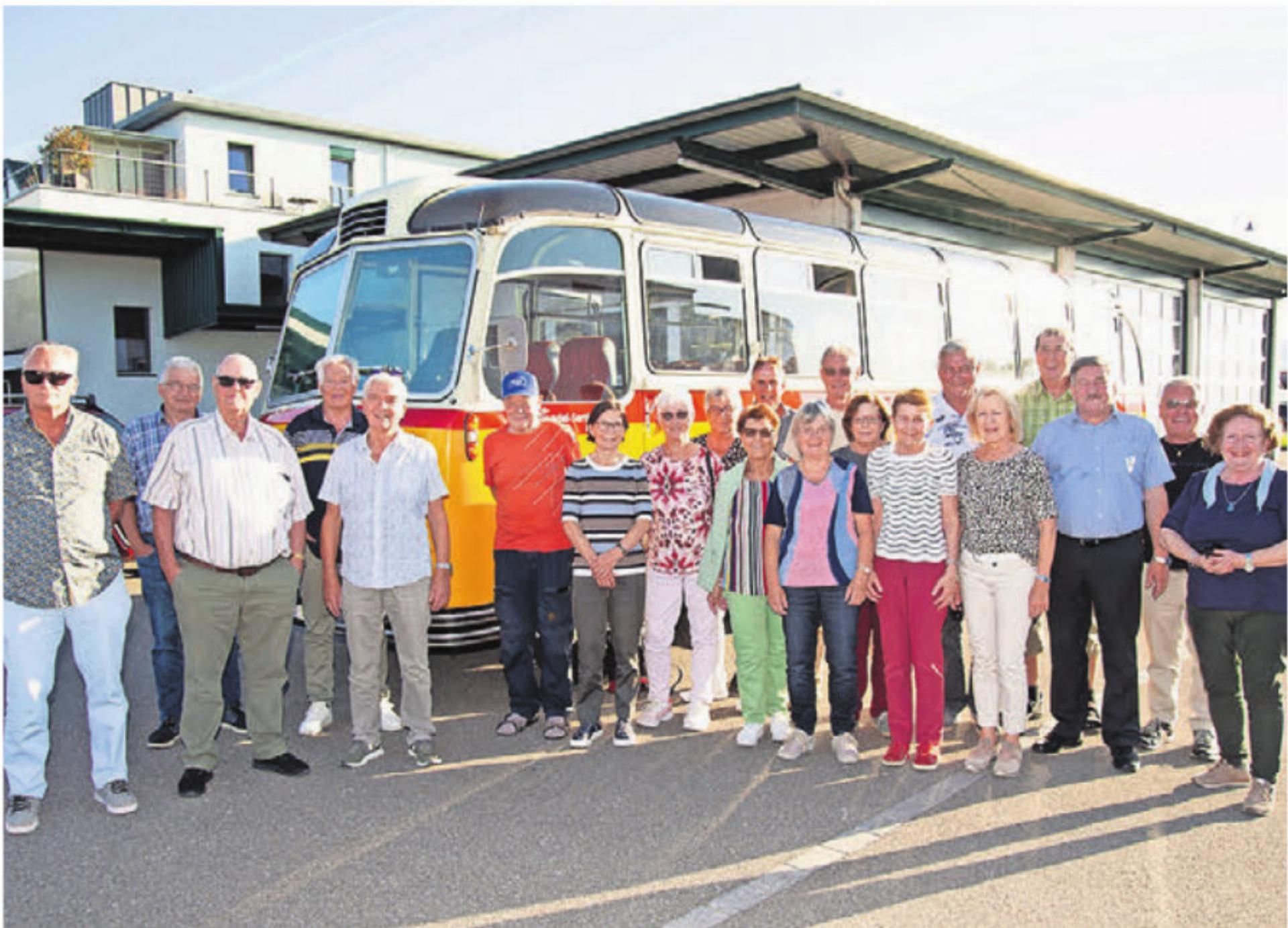 Die Jahrgänger 1951 bis 1953 der Primar- und Sekundarschule Jonen genossen einen tollen Tag miteinander. Bild: zg - Das Bild wird blockiert. – Möglicherweise durch einen aktiven Adblocker.