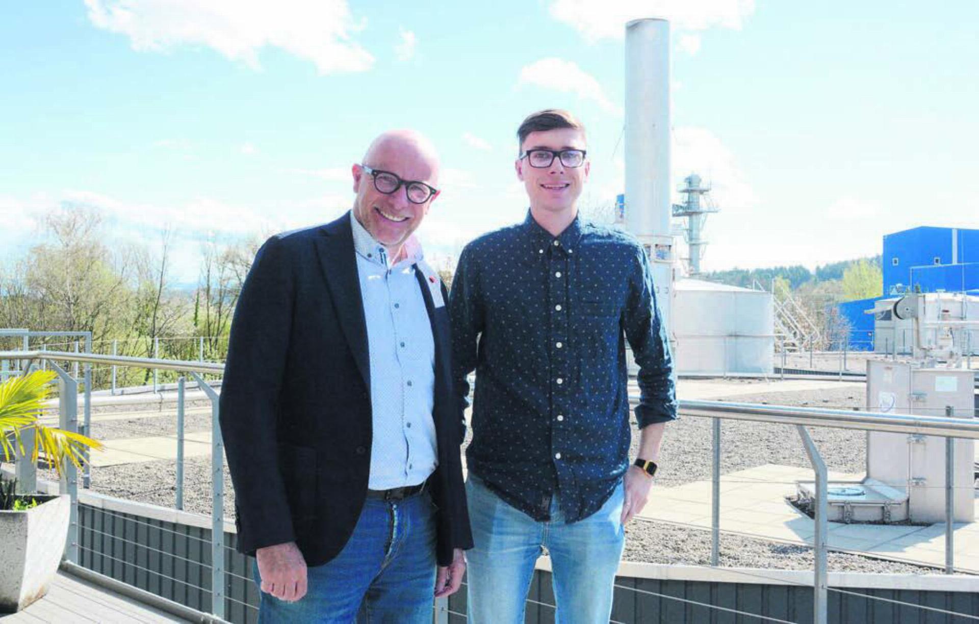 Die Biogasanlage in Nesselnbach ist eine Erfolgsgeschichte. Ende Juni übergibt Geschäftsleiter Werner Humbel die Firma seinem Neffen Patrick Humbel. Danach will sich der Inhaber um das Bauprojekt kümmern. Bild: Chregi Hansen