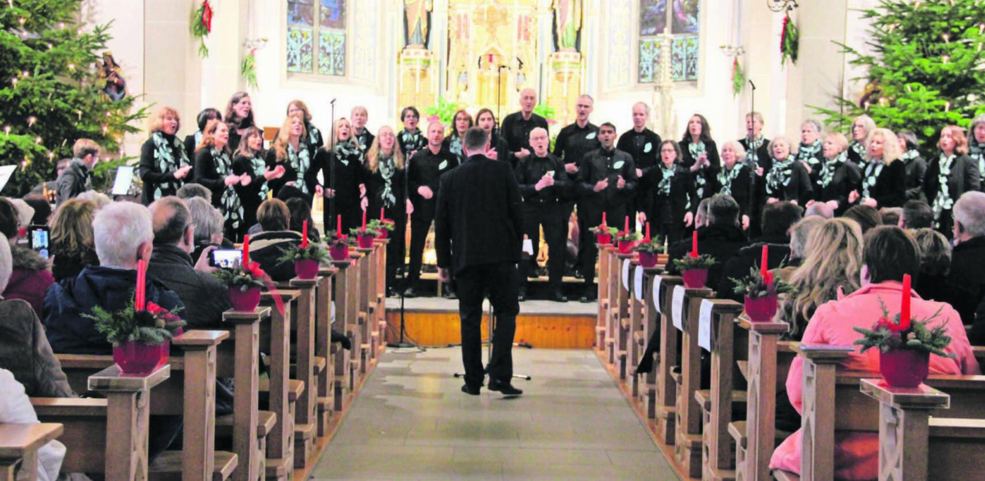 Der Gospelchor Winterthur sorgte mit seinem Konzertprogramm für berührende Momente bei den Besucherinnen und Besuchern. Bild: Monica Rast
