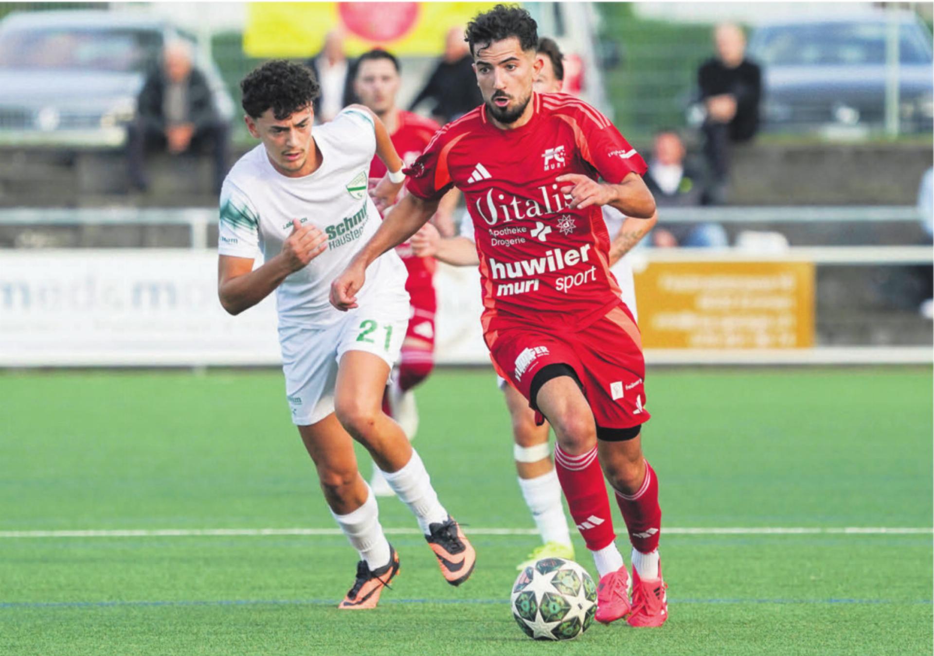 Der Zauberer im Mittelfeld: Miguel Ferreira gehört zu den langjährigen Spielern des FC Muri. 
Bild: Andy Müller - Das Bild wird blockiert. – Möglicherweise durch einen aktiven Adblocker.