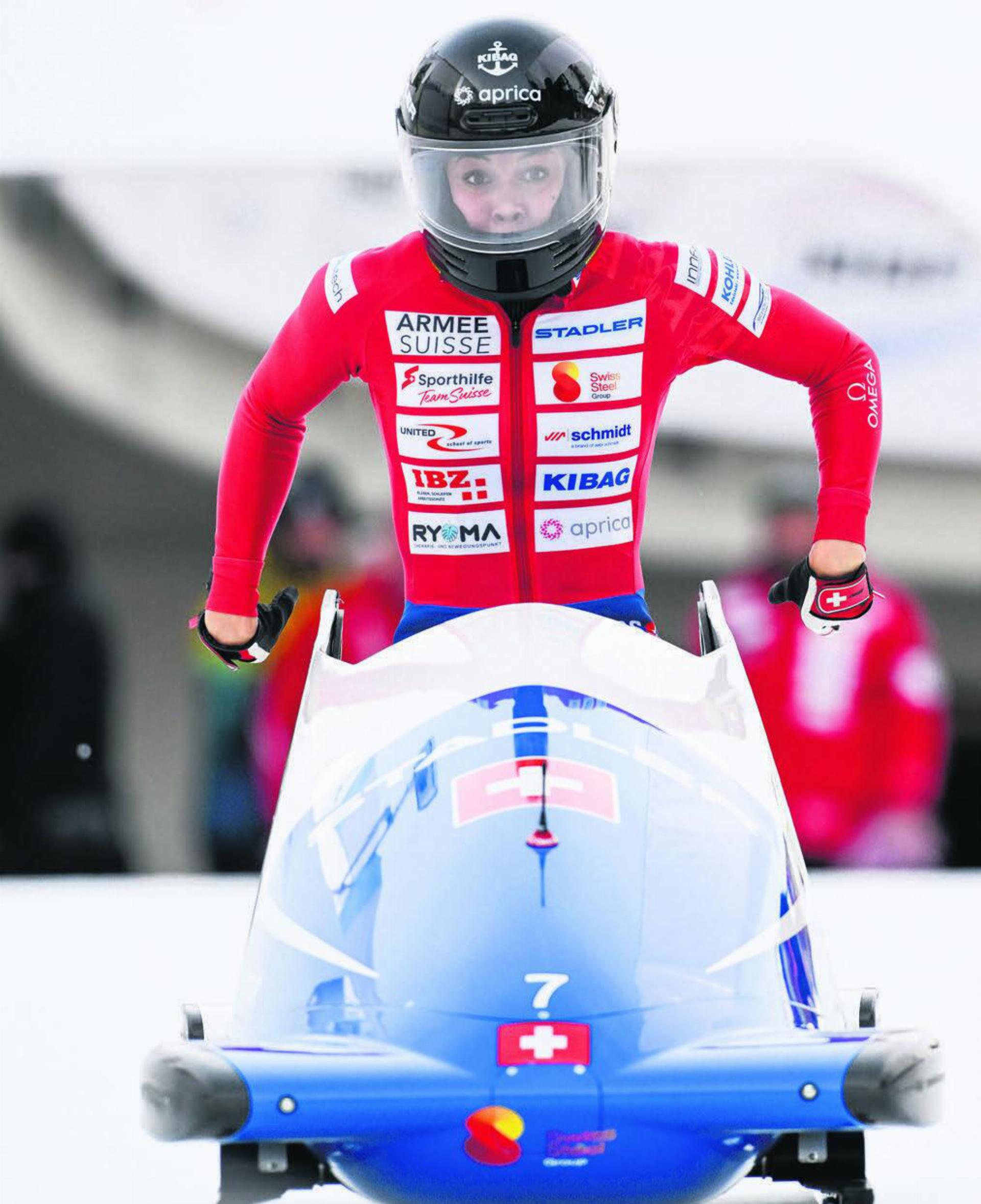 Melanie Hasler holte zuletzt EM-Silber im Monobob. Nun will sie auch an der WM eine Medaille. Bild: IBSF