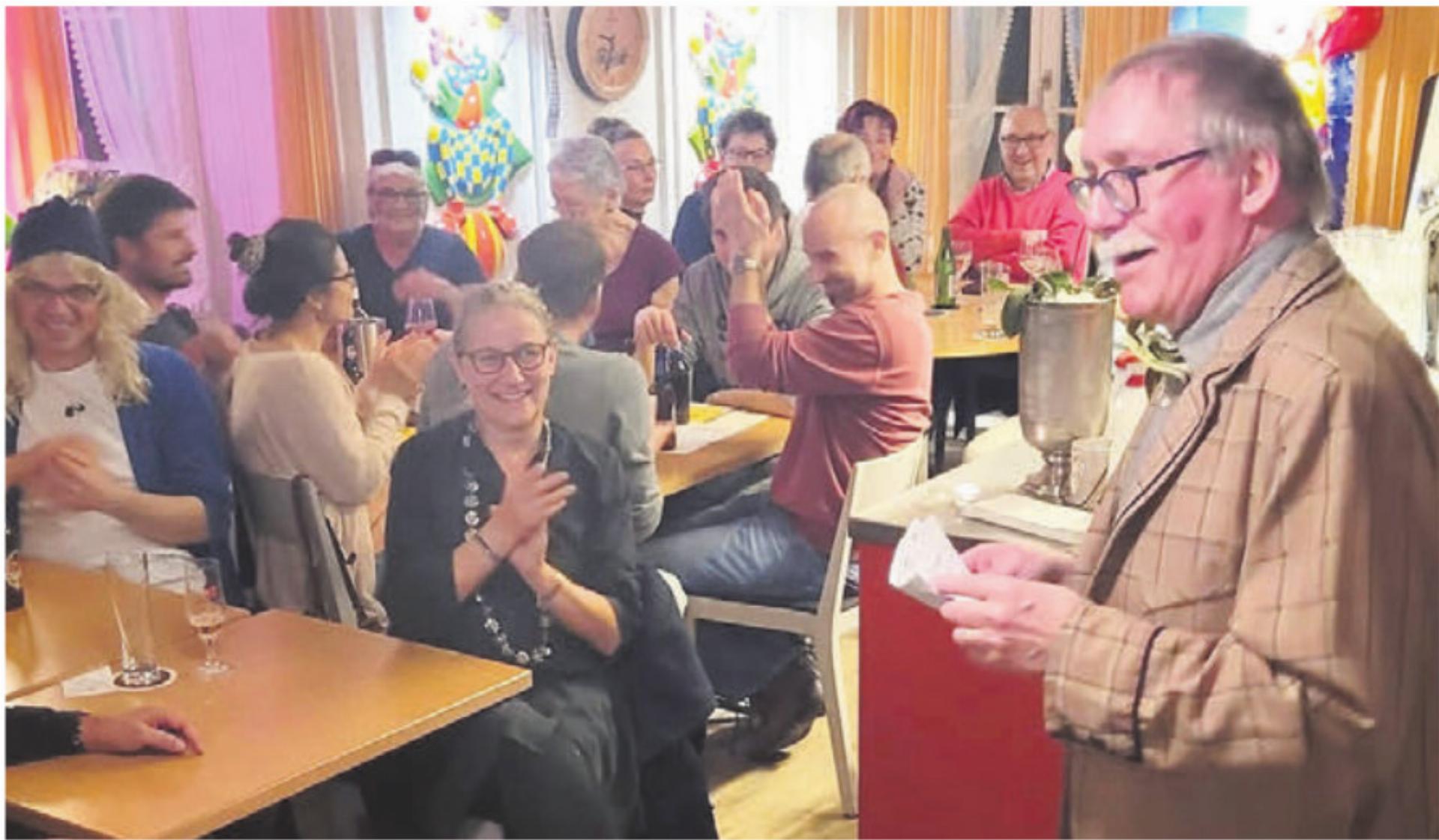 S’Triangeli ist immer eine Bereicherung der Beizenfasnacht. Bild: Archiv - Das Bild wird blockiert. – Möglicherweise durch einen aktiven Adblocker.