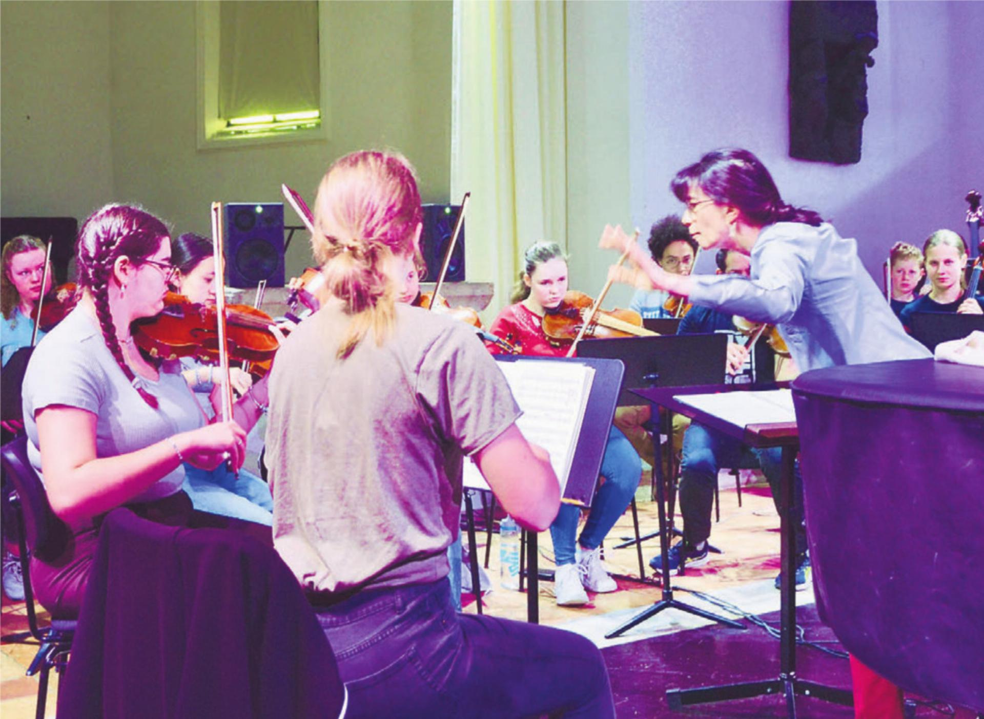 Das Jugendorchester Freiamt – hier bei einer öffentlichen Probe – spielt heute Freitag in Boswil. Bild: Thomas Stöckli