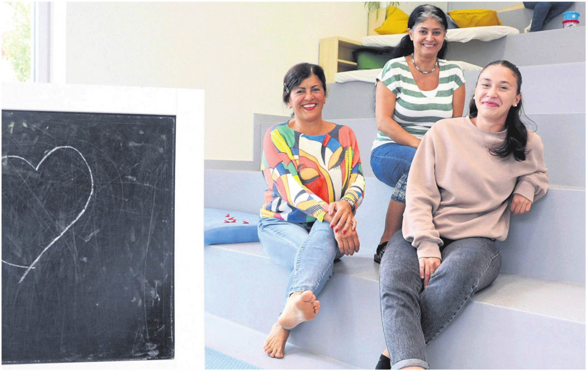 Das Team der Tagesstrukturen in Niederwil mit (von links) Ivonne Buni, Leiterin Beatrice Tetilla und Jelena Dahinden freut sich, bald auch die Kinder aus Hägglingen zu begrüssen. Bild: Archiv - Das Bild wird blockiert. – Möglicherweise durch einen aktiven Adblocker.