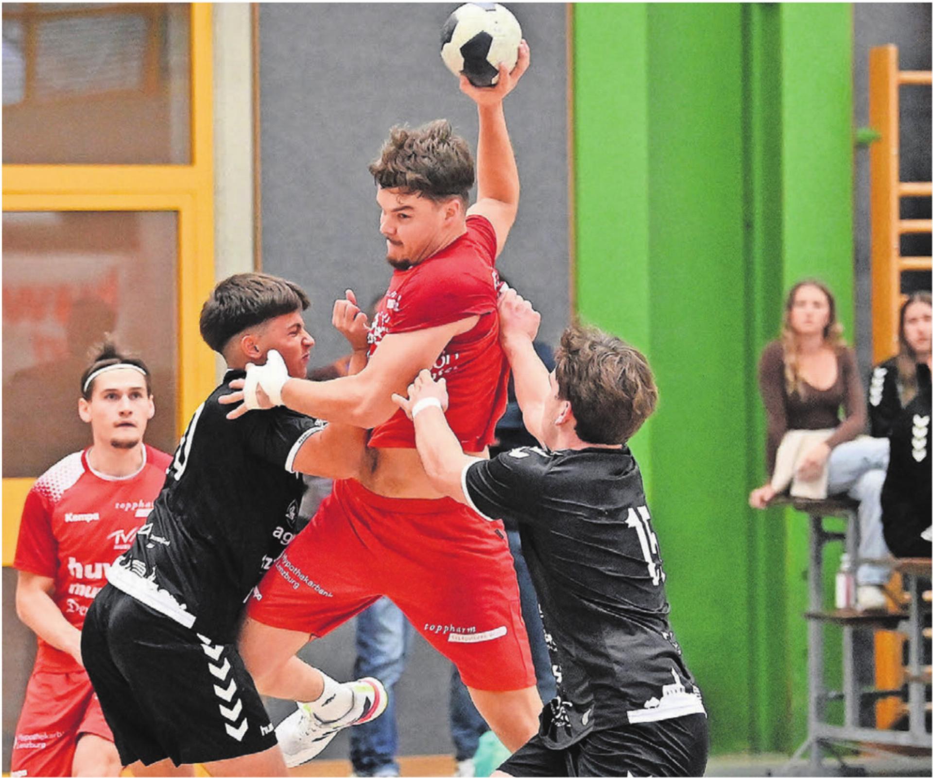 Noel Angehrn erzielte in dieser Saison 128 Kisten. Der 23-Jährige ist Dreh- und Angelpunkt beim TV Muri. Bild: tvm / Stefan Sprenger - Das Bild wird blockiert. – Möglicherweise durch einen aktiven Adblocker.