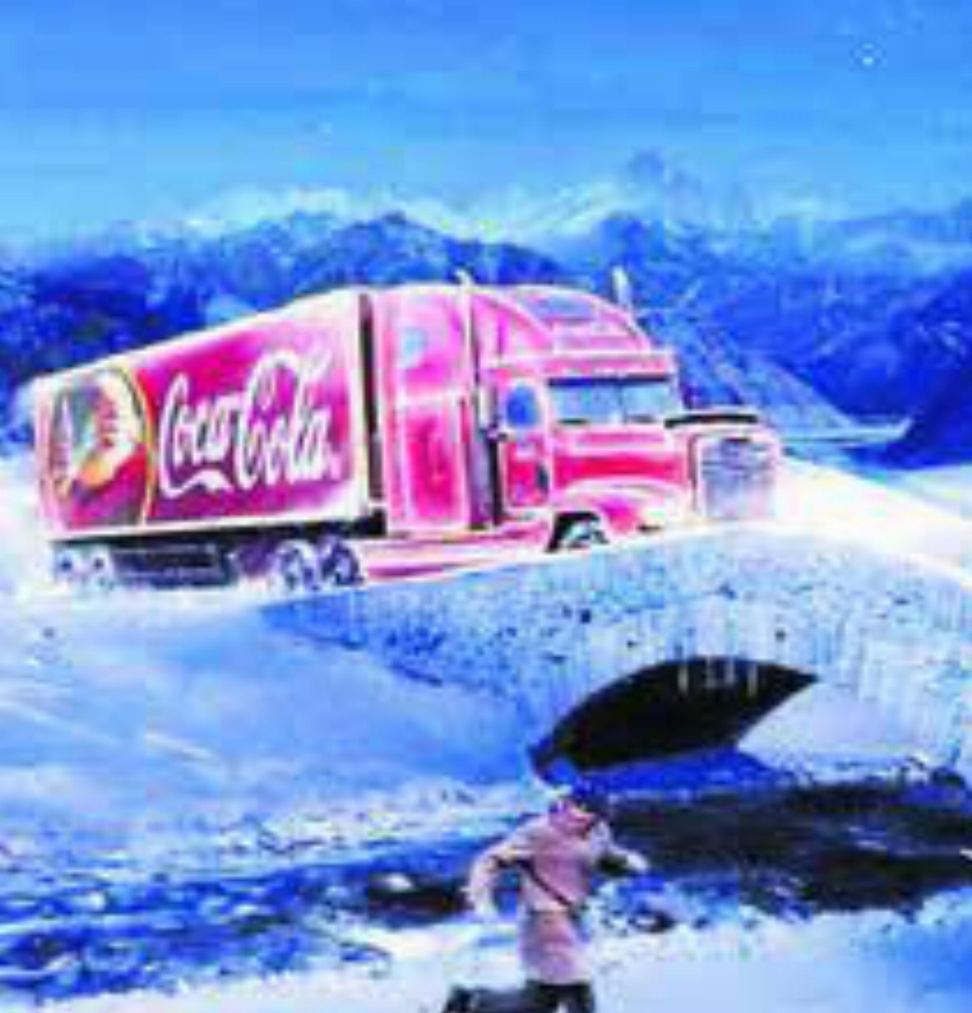Der Coco-Cola-Weihnachtstruck ist zum fünften Mal bei Schüwo Trink-Kultur zu Gast.