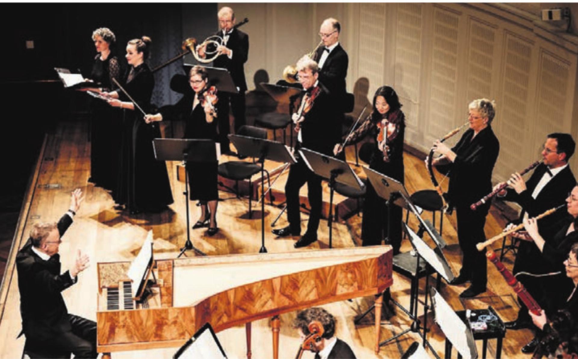 Das Kammerensemble der J. S. Bach-Stiftung. Bild: Julia Wesely - Das Bild wird blockiert. – Möglicherweise durch einen aktiven Adblocker.