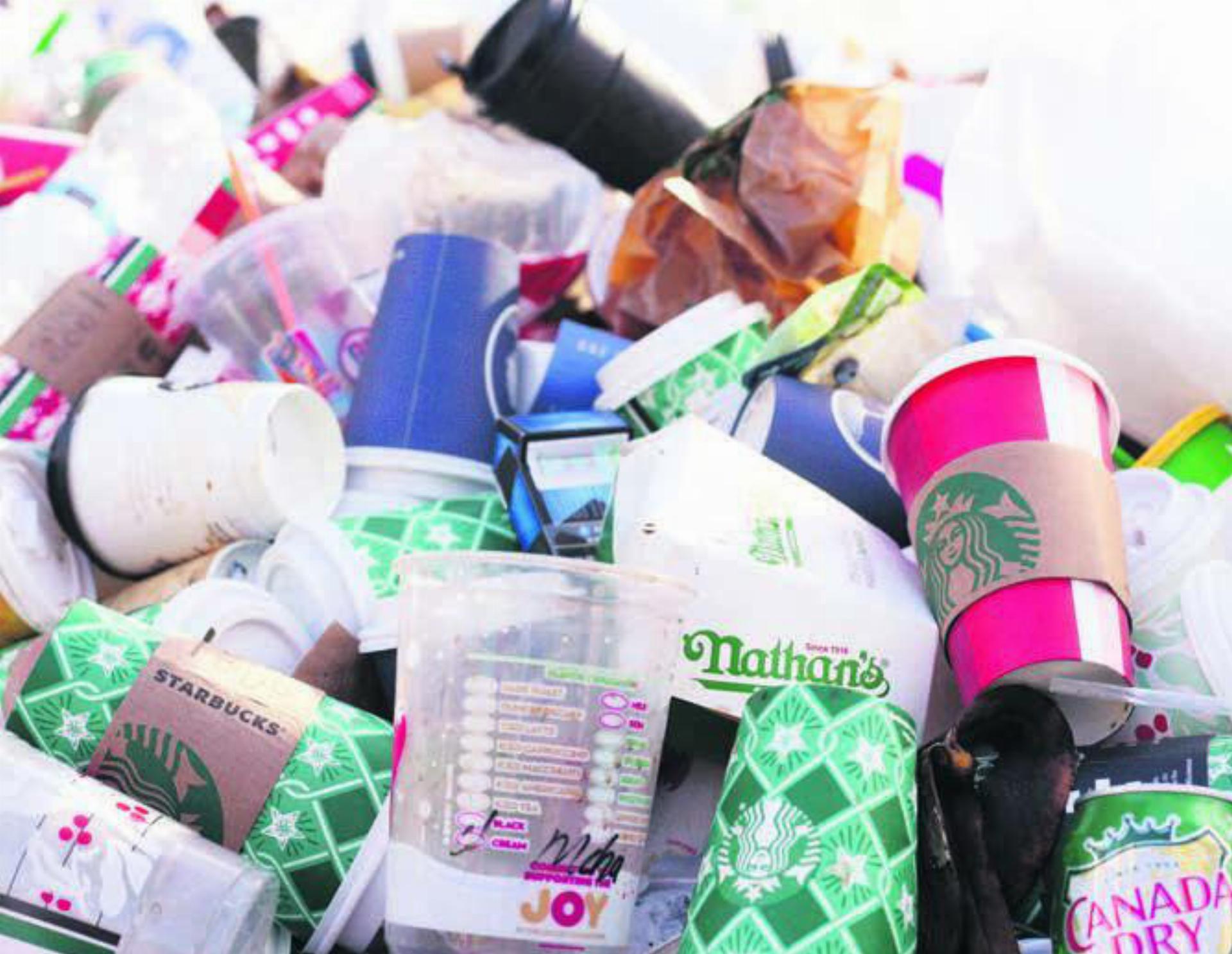 Gerade bei Take-away-Betrieben fällt viel Abfall an, ein Verbot betreffend Einweggeschirr oder Verpackungsmaterial ist (noch) nicht möglich. Bild: pixabay