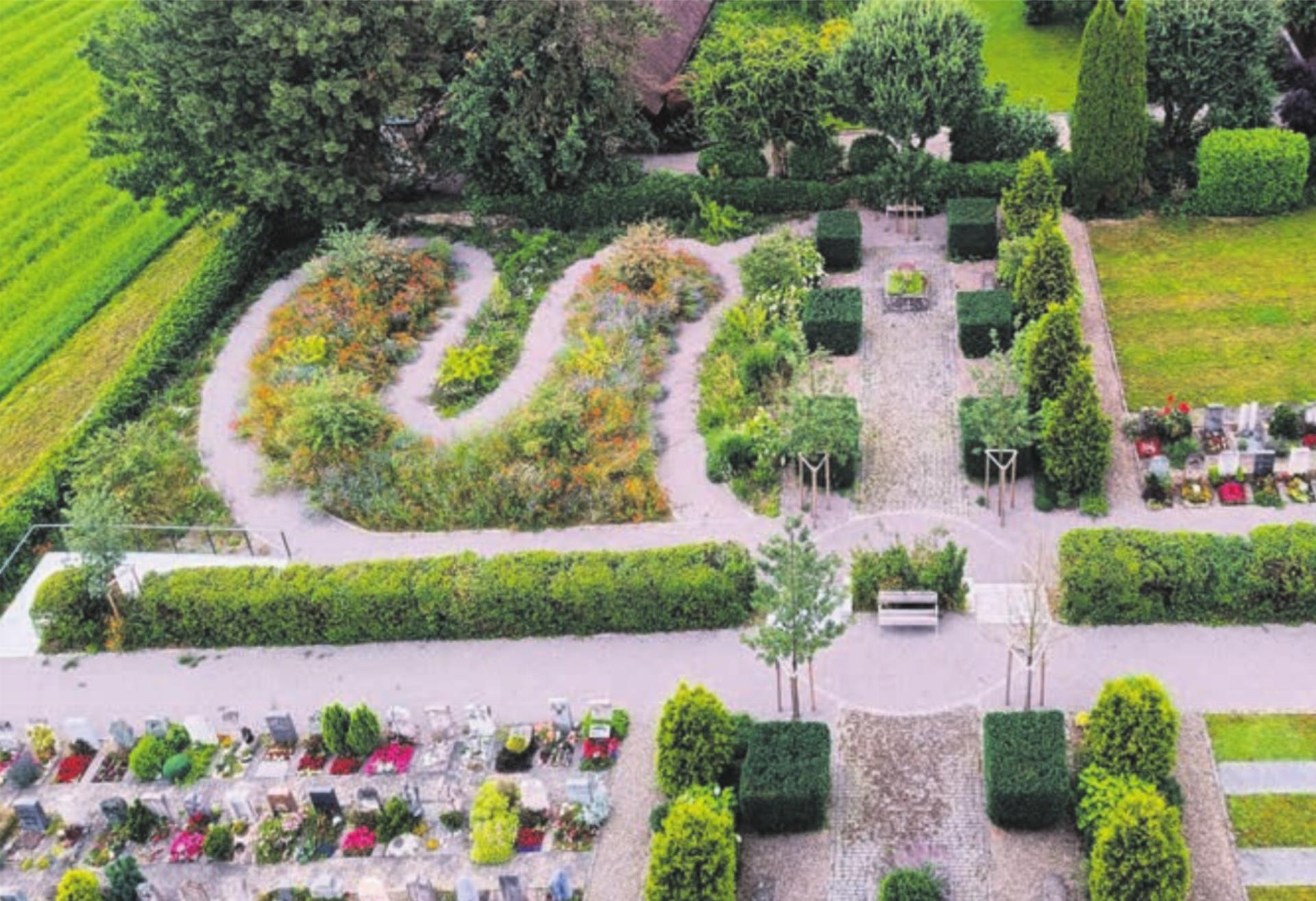 Die Friedhofsanlage präsentiert sich mit einem neuen Herzstück. Bild: zg