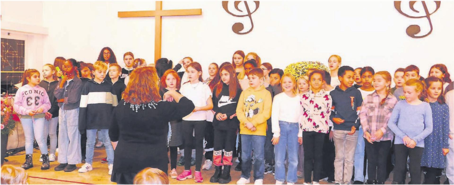 Der Kinderchor des Schulhauses Mühlematten ist auch dieses Jahr wieder dabei und wird den Anlass mit seinen Liedern eröffnen. Bild: Archiv - Das Bild wird blockiert. – Möglicherweise durch einen aktiven Adblocker.