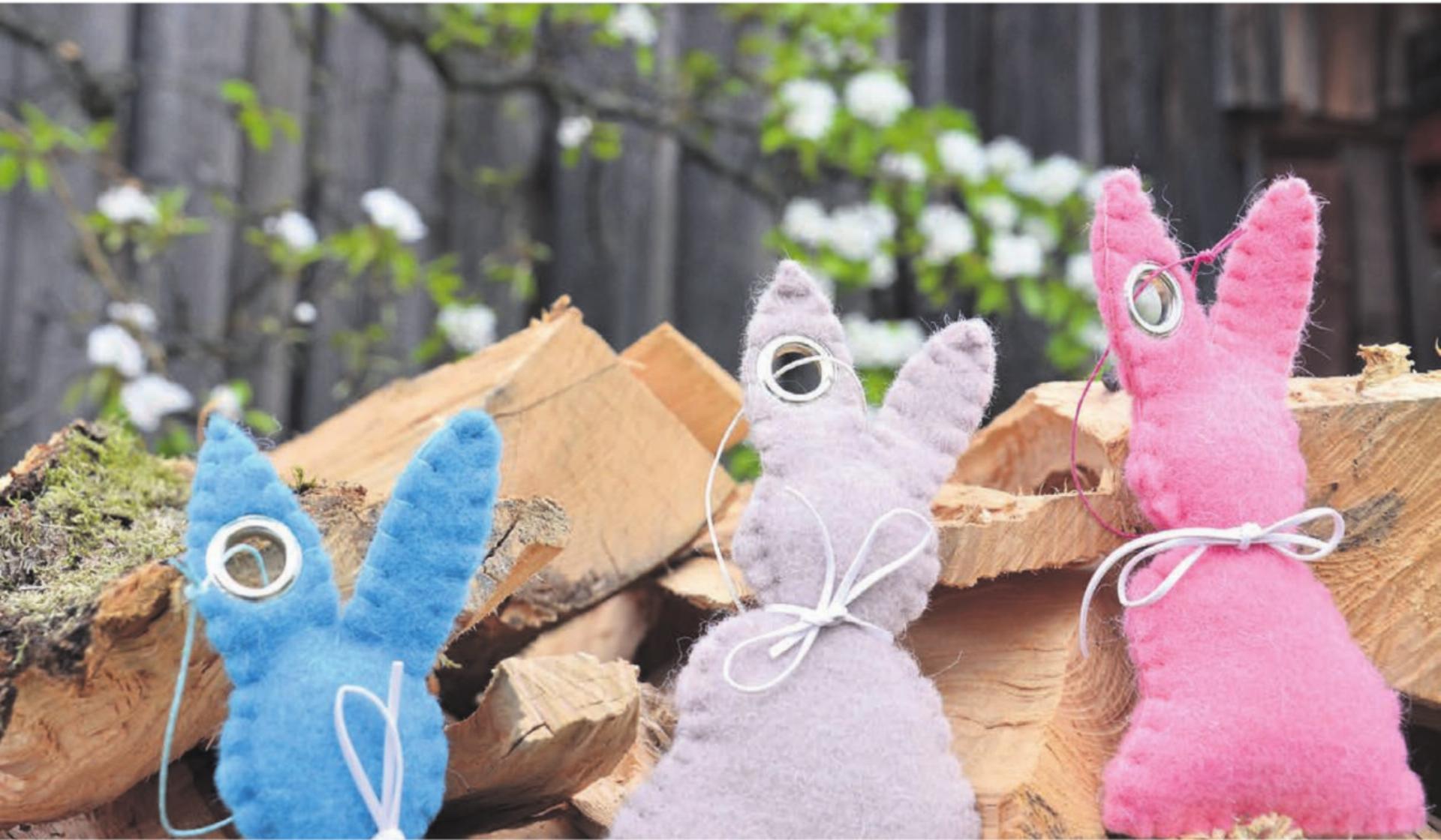 Die Tradition bewahren – wie beispielsweise die vom Osterhasen versteckten Osternestli: An Ostern werden bei vielen Familien die Tische mit Filzhasen geschmückt. - Das Bild wird blockiert. – Möglicherweise durch einen aktiven Adblocker.