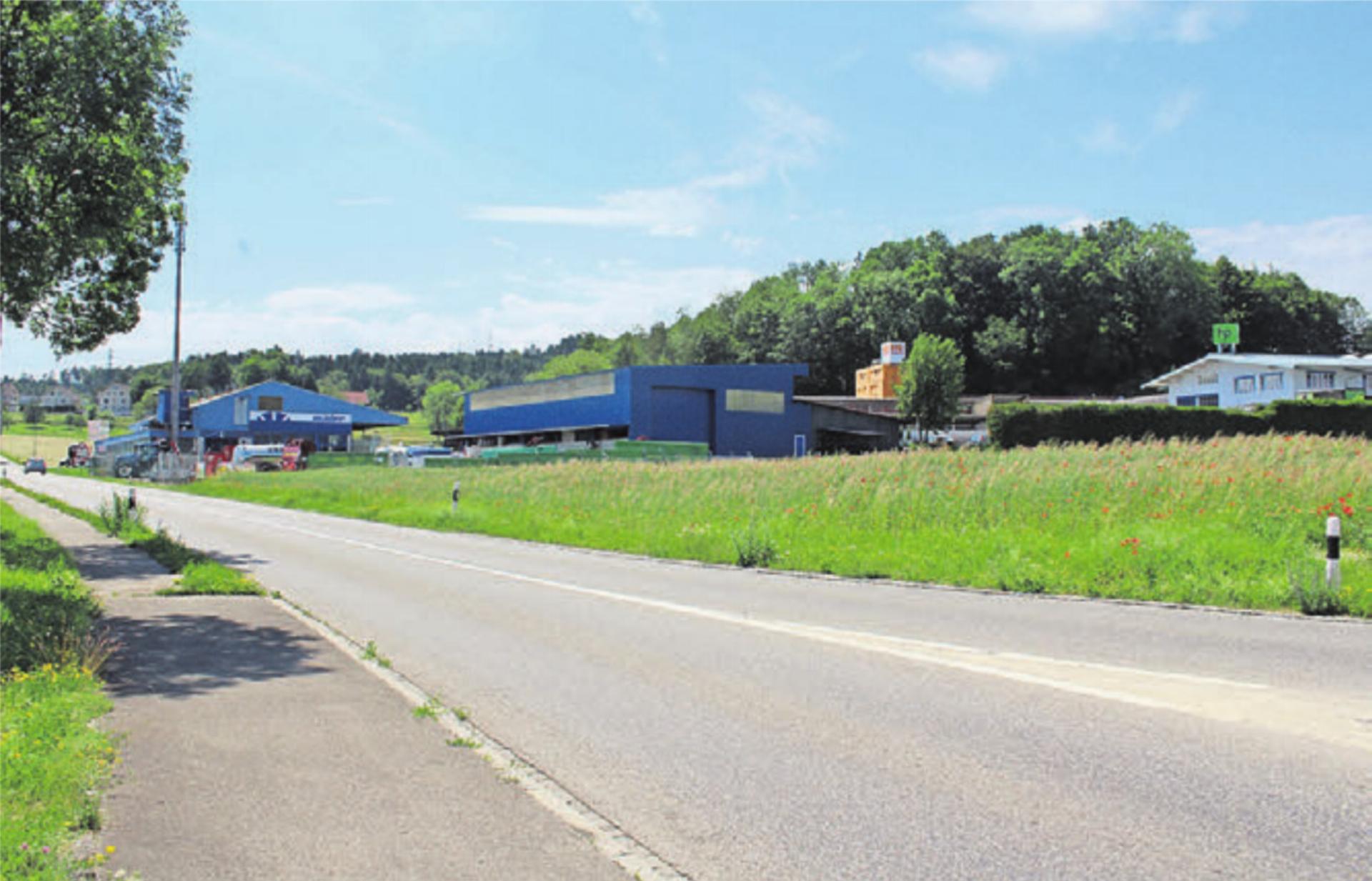 Die Erschliessung des neuen Gewerbegebiets «Geere» biegt langsam in die Zielgerade ein. An der «Gmeind» geht es um zwei Detailfragen. Bild: Archiv