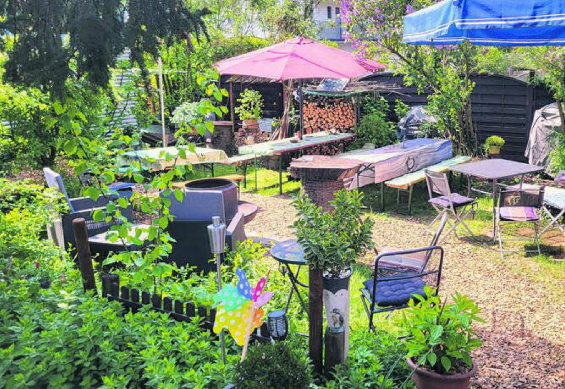 Das Gartenkafi kann man morgen Samstag und am Sonntag besuchen. Bild: zg