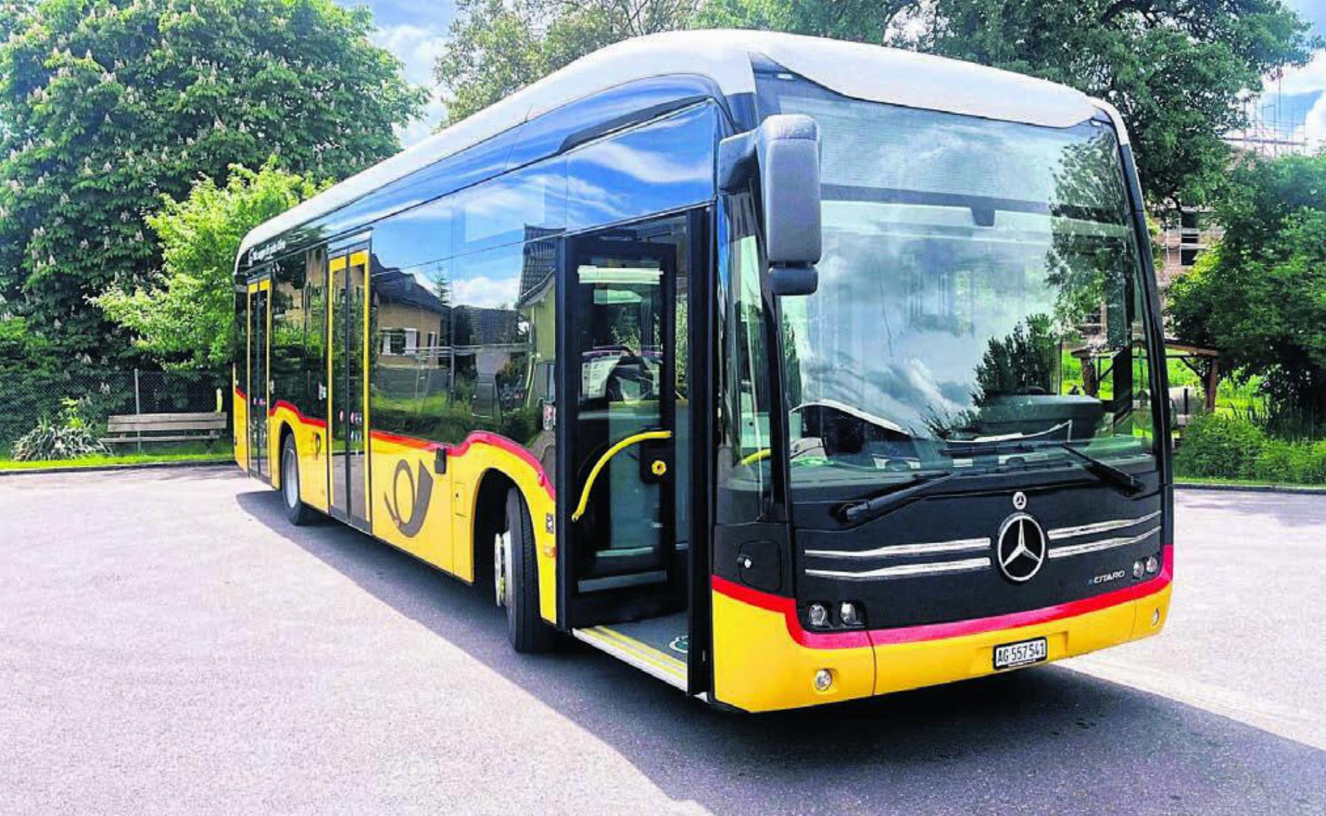 Der neue E-Bus für das Ortbusnetz in Wohlen ist seit einigen Tagen im Einsatz. Bild: pd