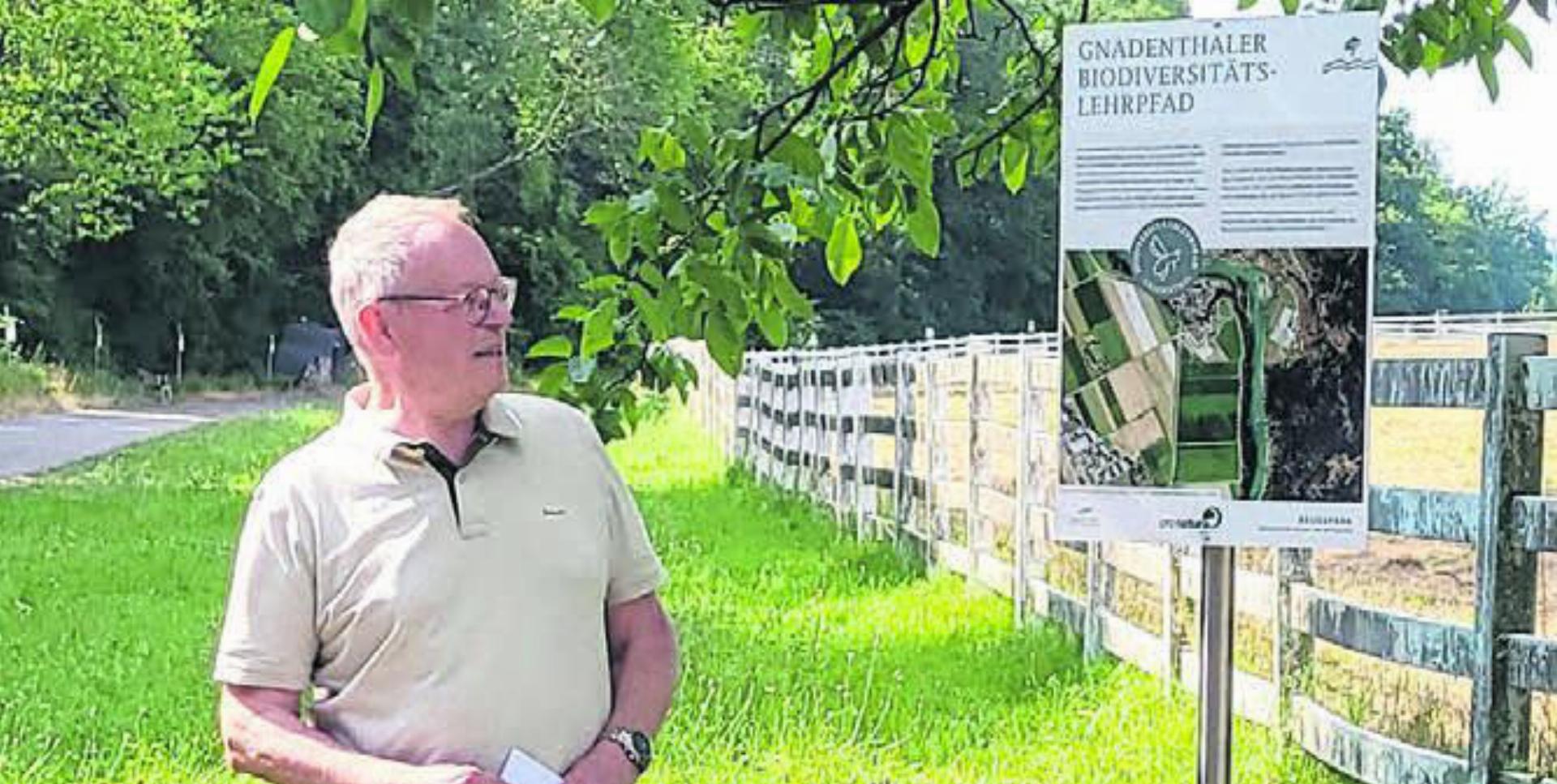 Präsident Kurt Notter freut sich über die neue Attraktion im Reusspark. Bild: chh