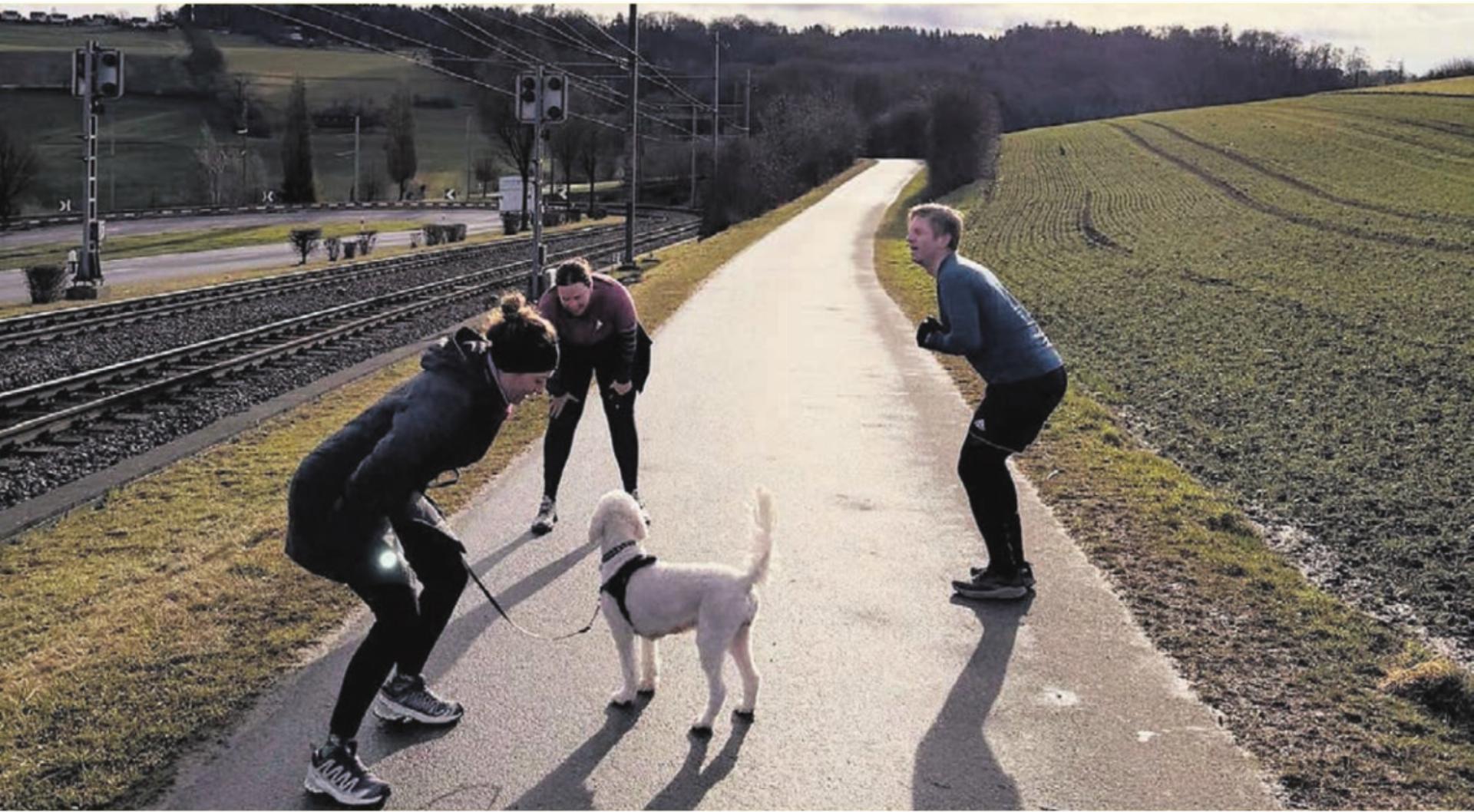 Bei jedem Wetter draussen trainieren gibt Energie und macht Spass.    Bild: zg - Das Bild wird blockiert. – Möglicherweise durch einen aktiven Adblocker.