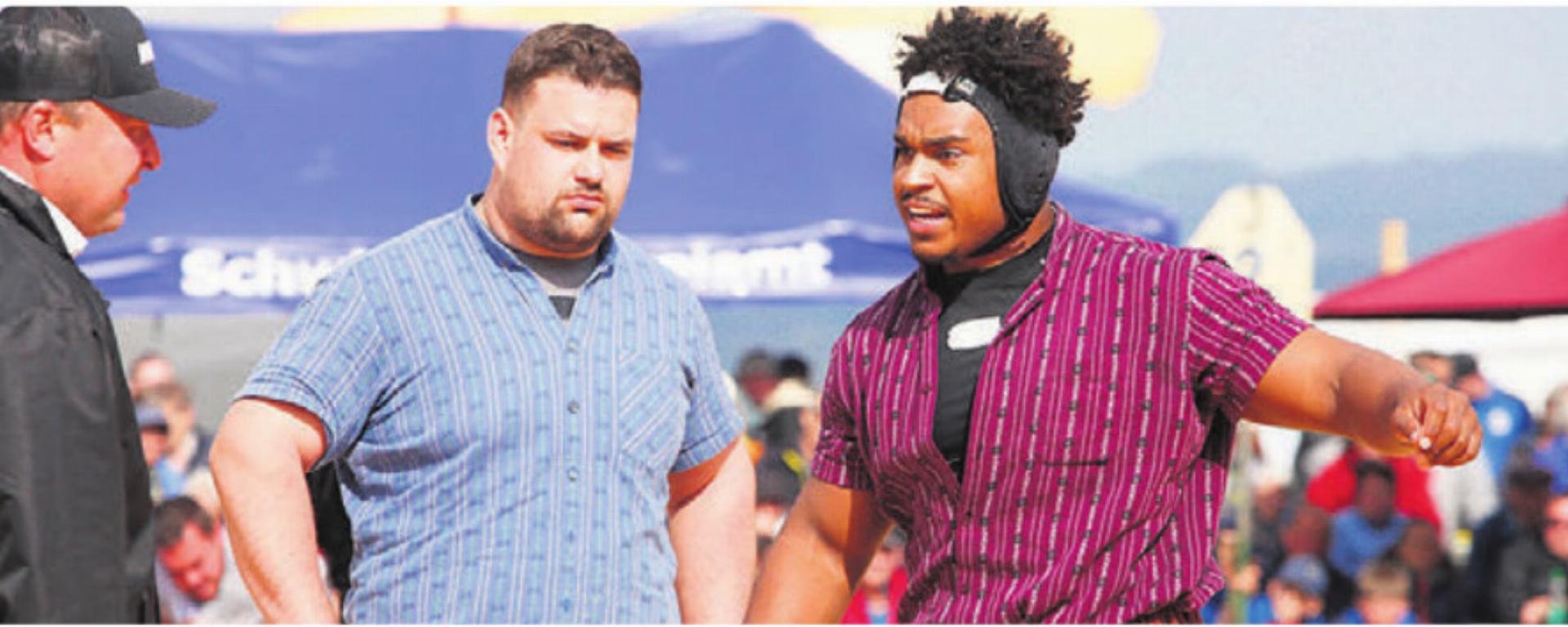 In Lenzburg und am Guggibad dabei: Lukas Döbeli (links) und Sinisha Lüscher. Bild: spr - Das Bild wird blockiert. – Möglicherweise durch einen aktiven Adblocker.