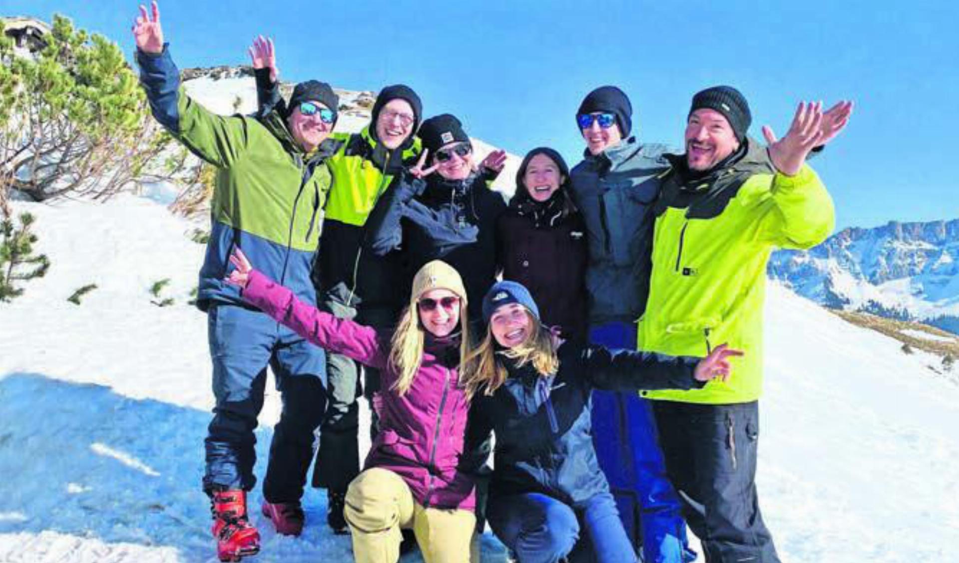 Das Skiweekend war für die Teilnehmenden ein voller Erfolg. Bild: zg