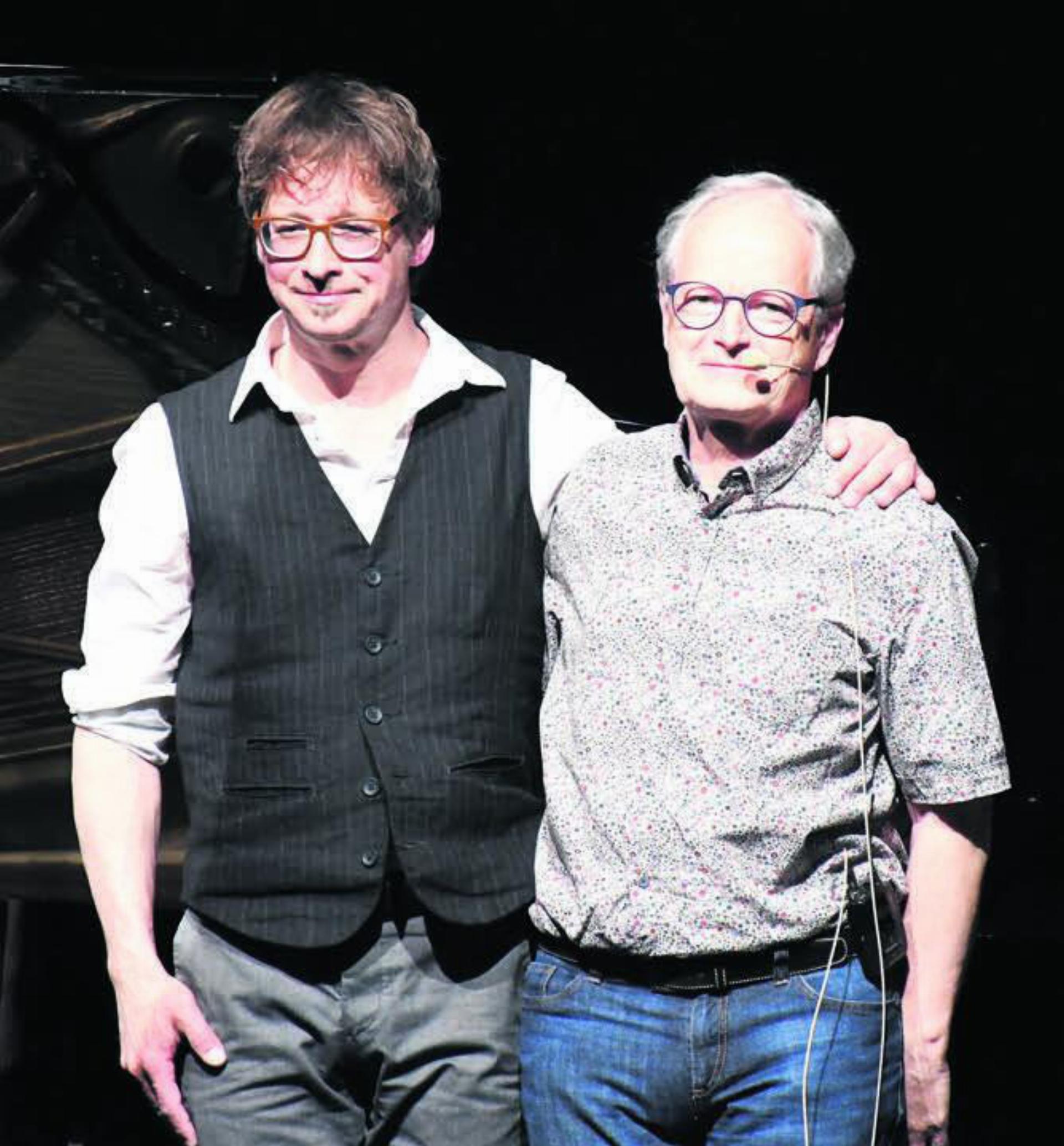 Unterhielten das Publikum bestens: Musik Lukas Stäger und Jörg Meier.
