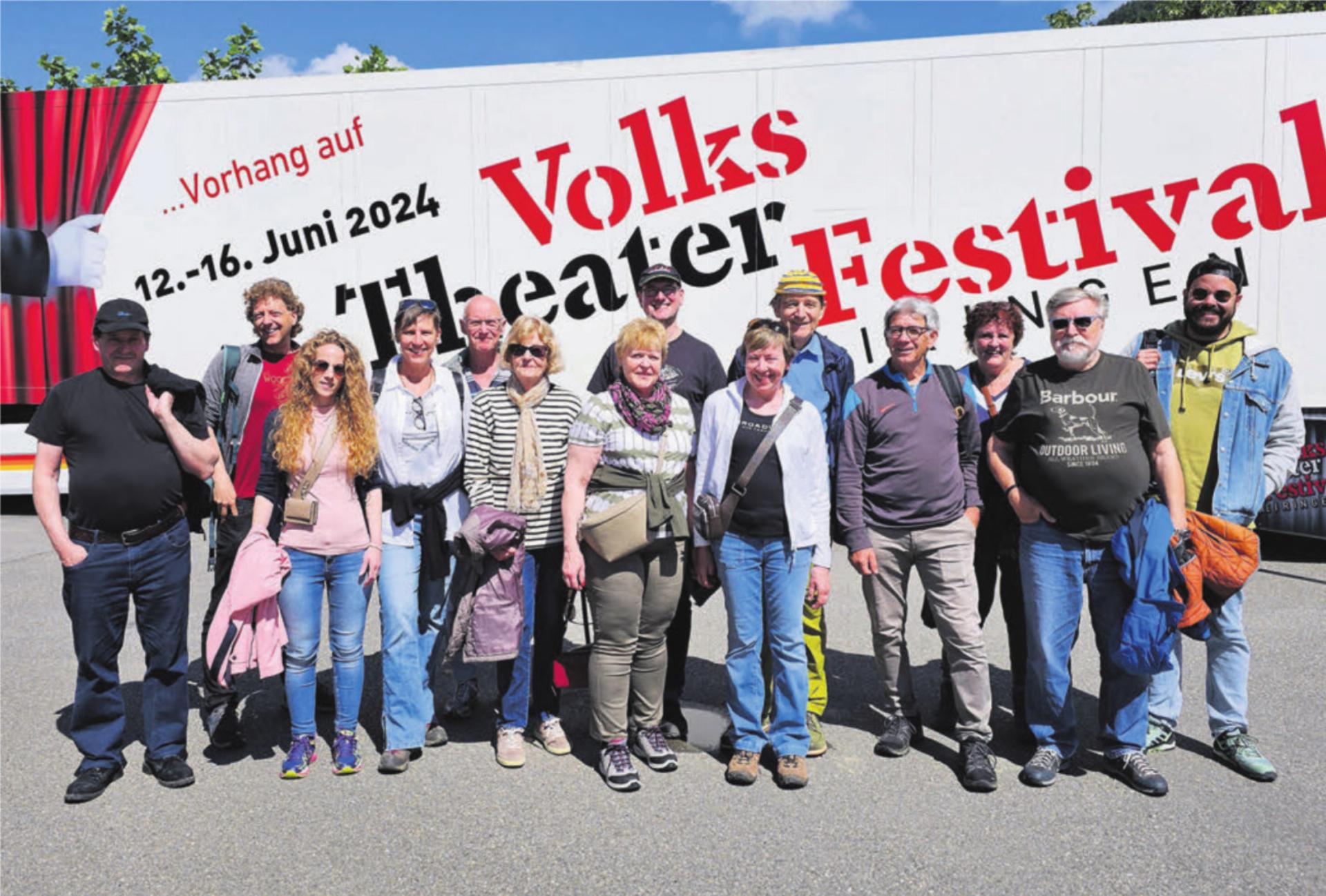 Die Villmerger Theaterleute besuchten im Juni das Volks-Theater-Festival im Berner Oberland. Bild: zg