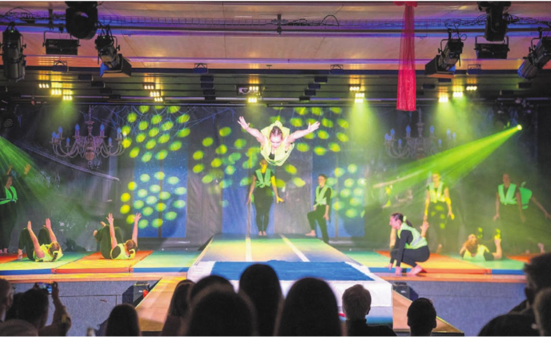 Spektakuläre Bilder und Übungen: Bei den diesjährigen Turnervorstellungen kam das Publikum voll auf seine Kosten. Bilder: Stefan Hotz - Das Bild wird blockiert. – Möglicherweise durch einen aktiven Adblocker.