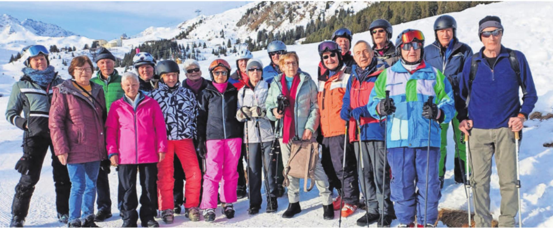 Die aktive Seniorencrew mit diversen Teilnehmenden aus dem Freiamt kürzlich in Arosa. Bild: zg - Das Bild wird blockiert. – Möglicherweise durch einen aktiven Adblocker.