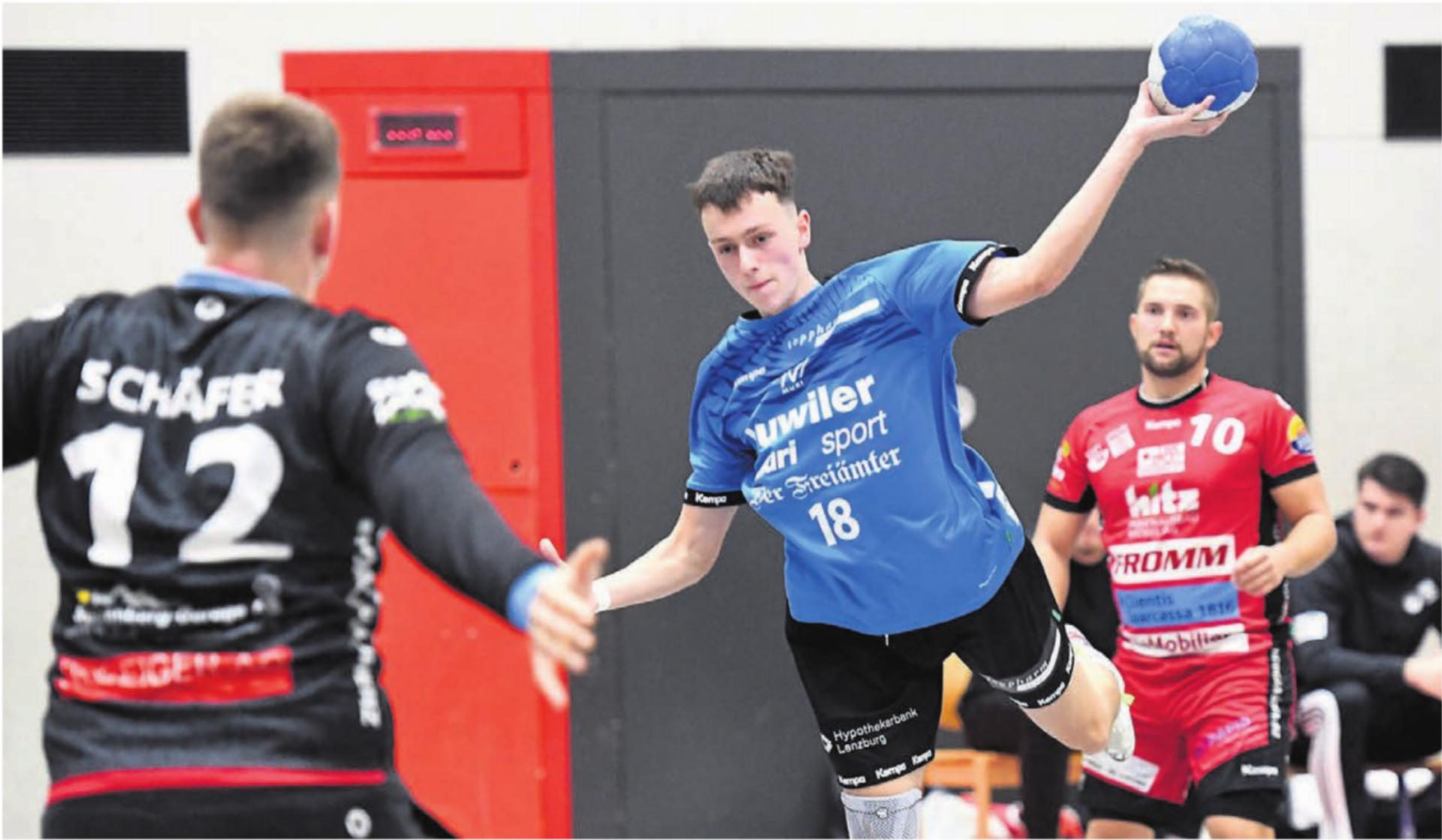 Der Murianer Nils Köhle (Jahrgang 2008) erzielte gegen Horgen/Wädenswil vier Tore. 
Bild: tvm - Das Bild wird blockiert. – Möglicherweise durch einen aktiven Adblocker.