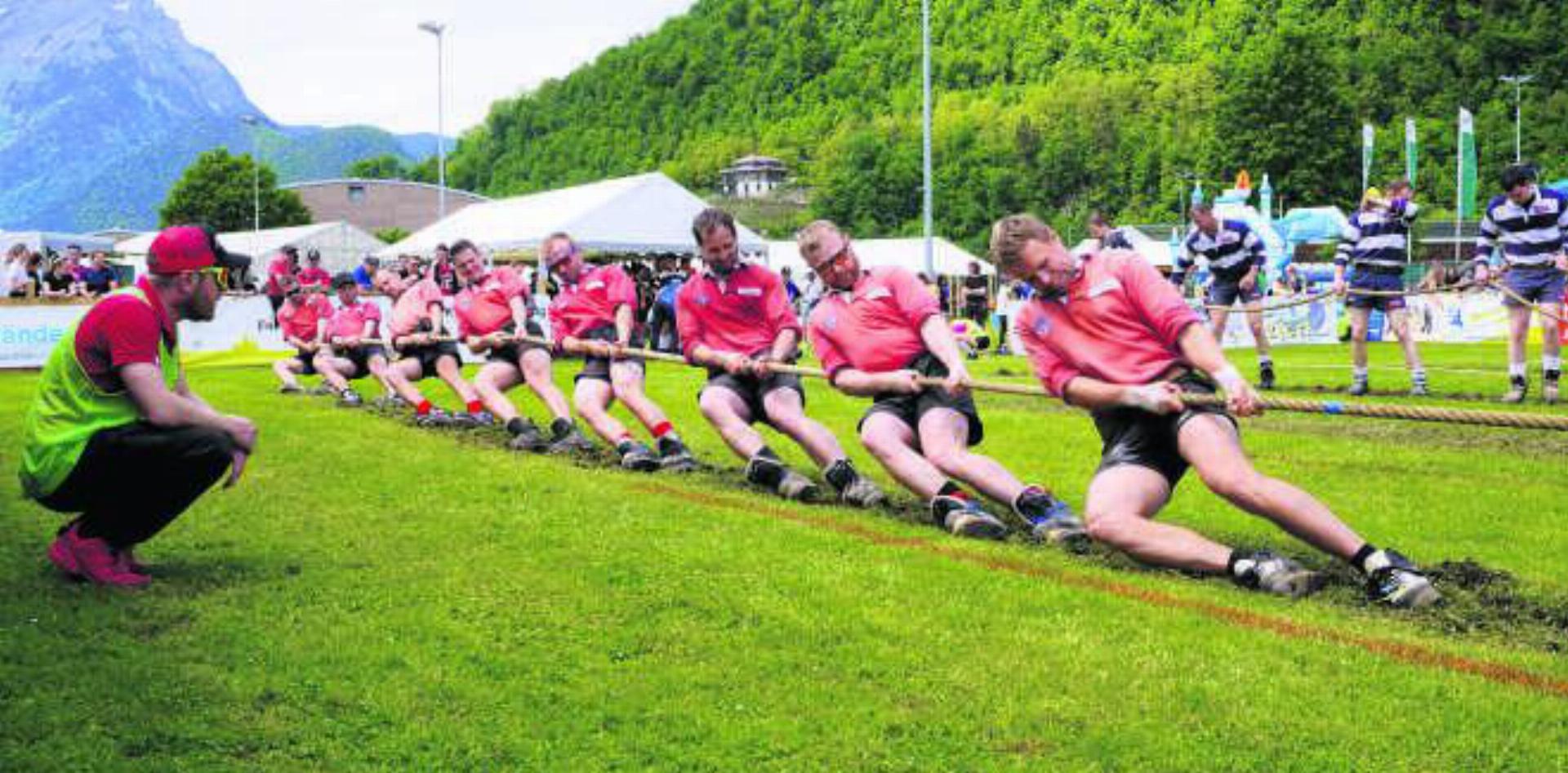 Das Männer-640-kg-Team erzog sich in Stans den 6. Rang. Bild: zg