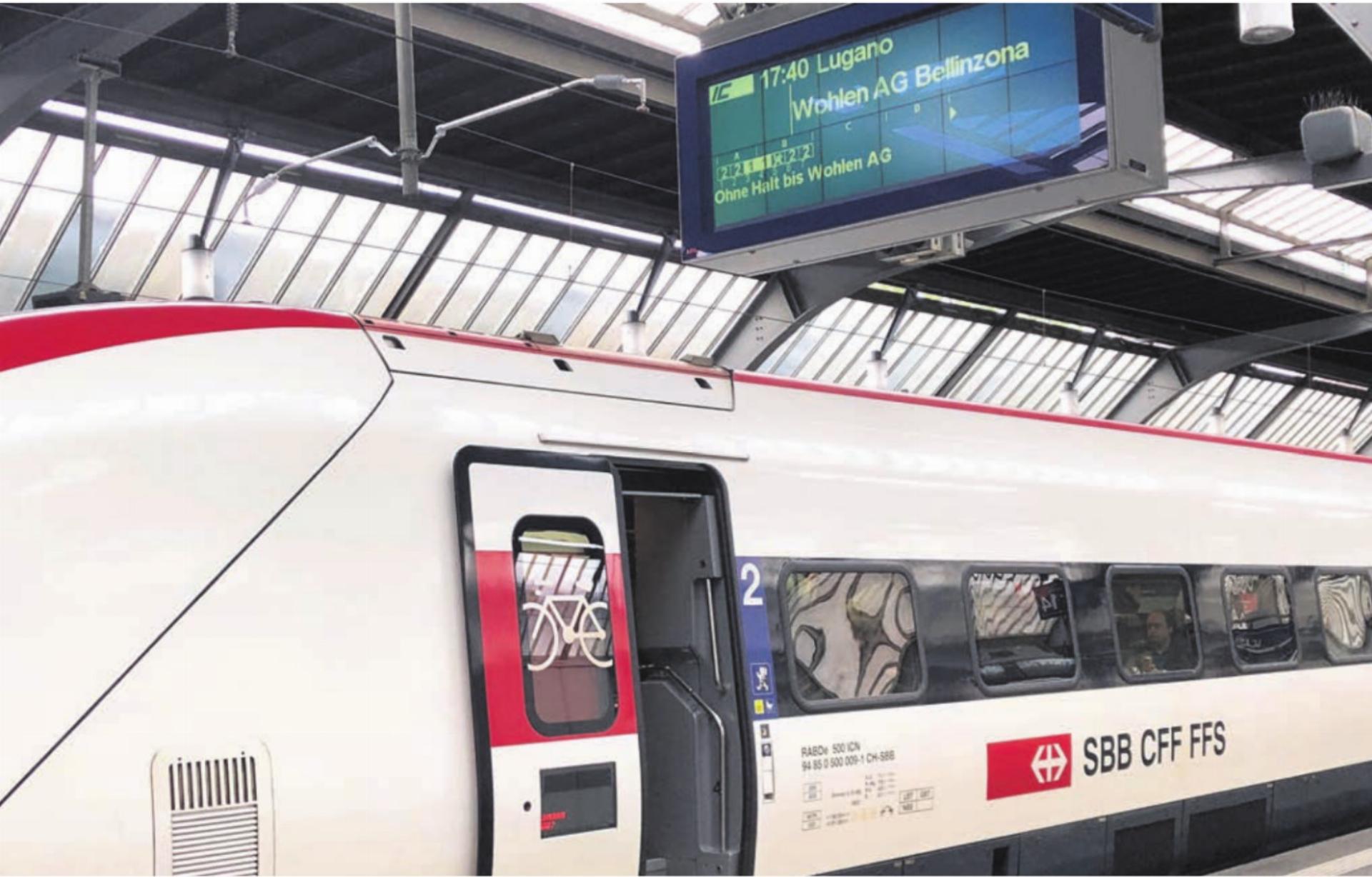 Auch dieses Jahr profitieren Reisende wieder von direkten Interregio- und Intercityzügen Freiamt–Tessin. Bild: pd - Das Bild wird blockiert. – Möglicherweise durch einen aktiven Adblocker.