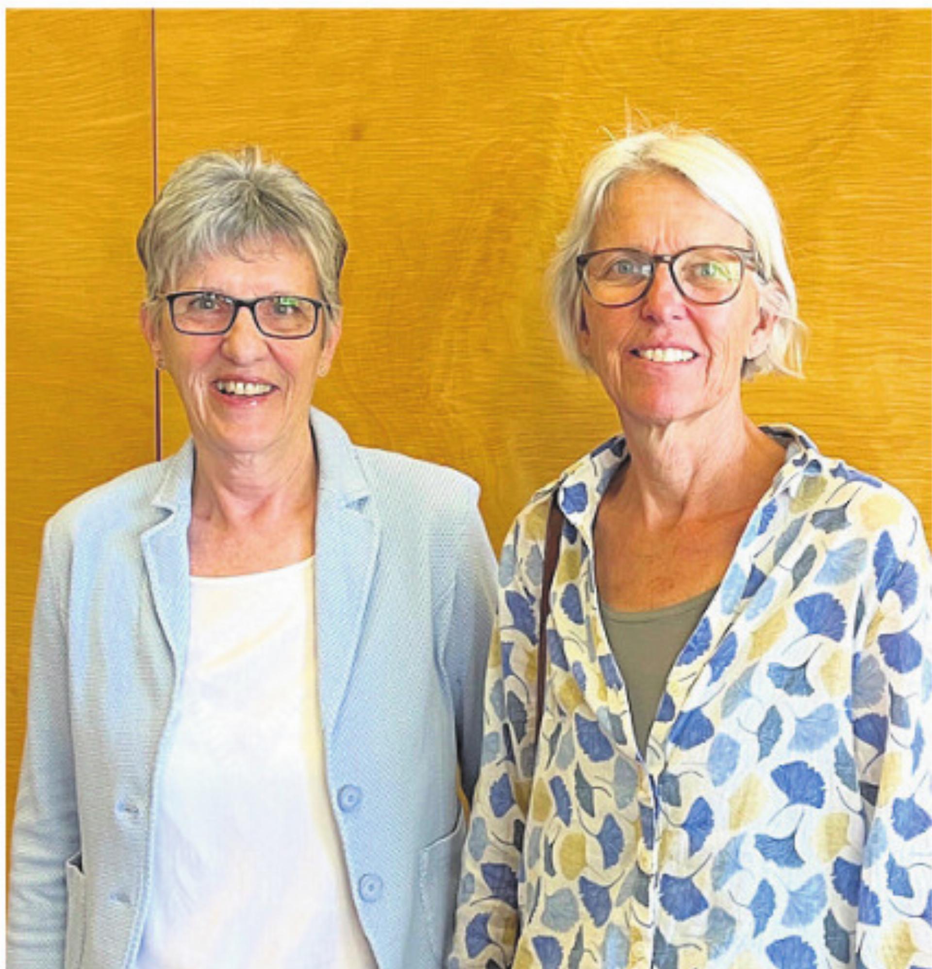 Doris Koch (l.) und Corinna Ganzoni. Bild: wm - Das Bild wird blockiert. – Möglicherweise durch einen aktiven Adblocker.