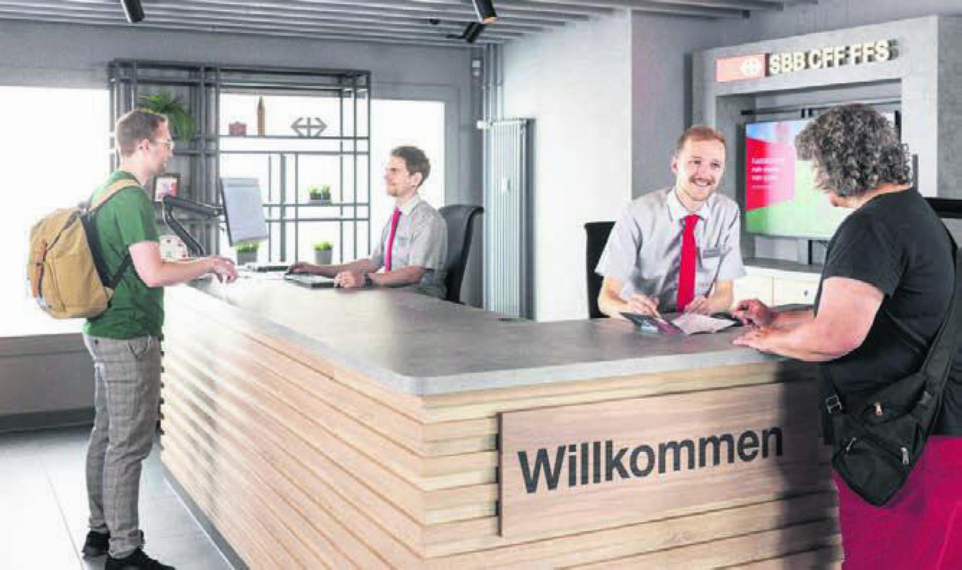 Umfassend umgebaut und modernisiert: das neue Reisezentrum der SBB. Bild: pd - Das Bild wird blockiert. – Möglicherweise durch einen aktiven Adblocker.