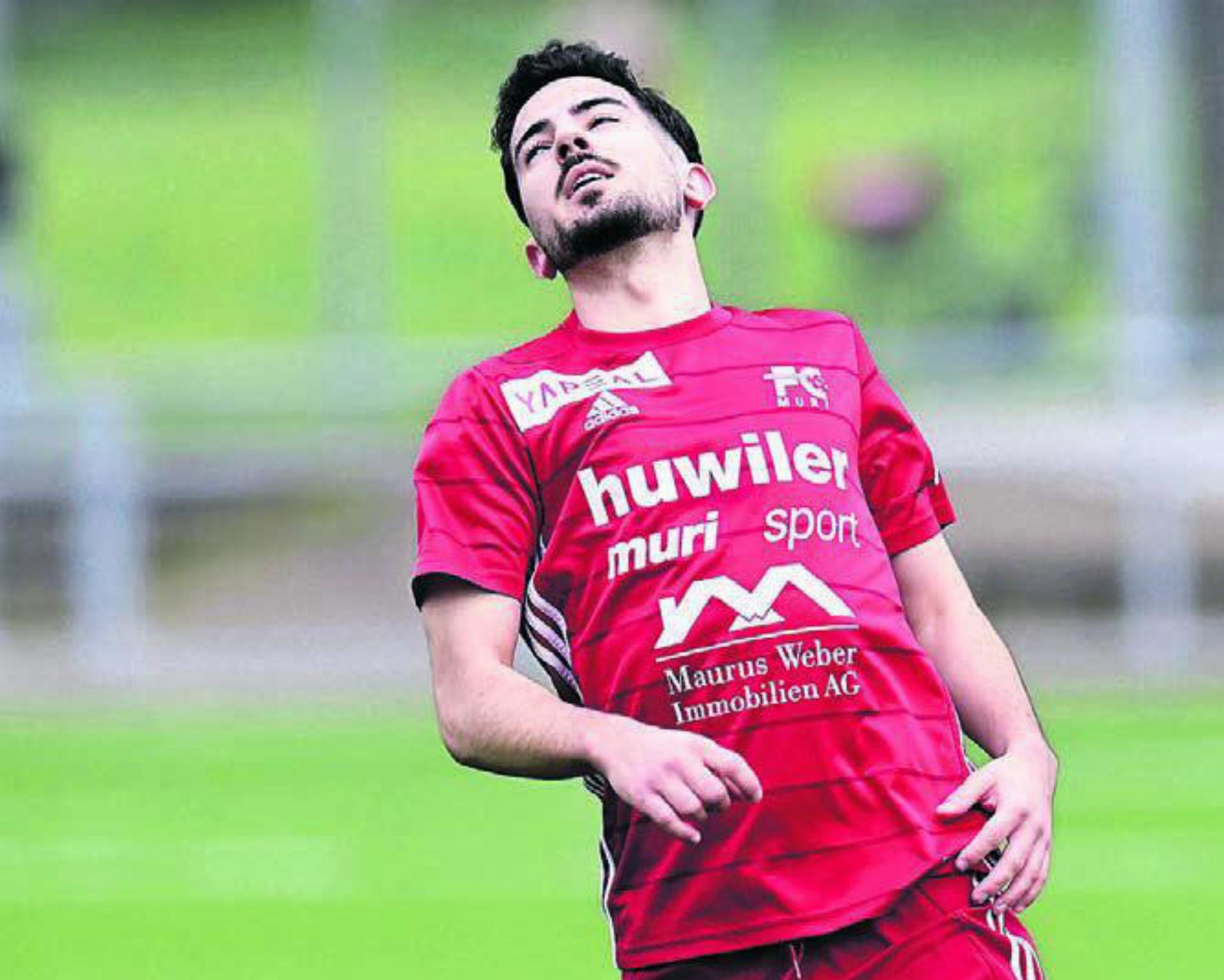 Der einzige Torschütze des FC Muri: Joao Miguel Ferreira. Bild: awa/Archiv