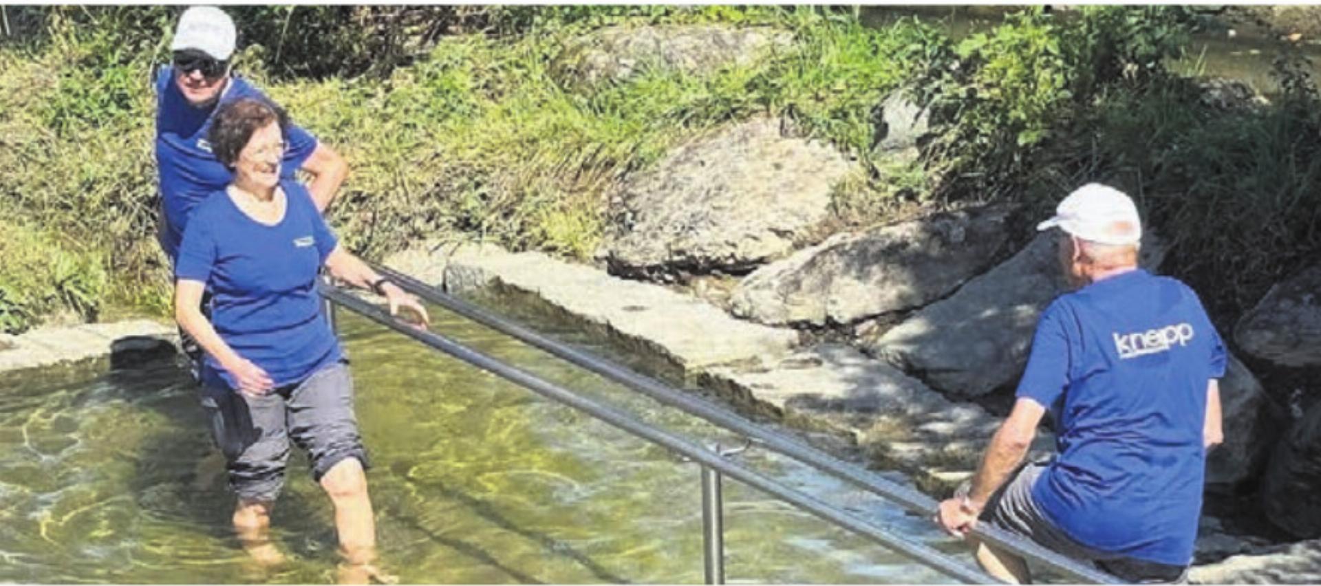 Die Kneipp-Anlage steht allen Nutzerinnen und Nutzern offen. Bild: zg - Das Bild wird blockiert. – Möglicherweise durch einen aktiven Adblocker.