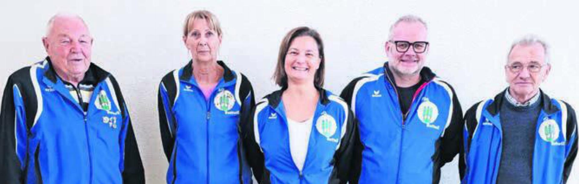 Die Vorstandsmitglieder der FSG Bettwil um Präsidentin Evelyne Joho (Zweite von links) erreichten das höchste Resultat. Bild: zg