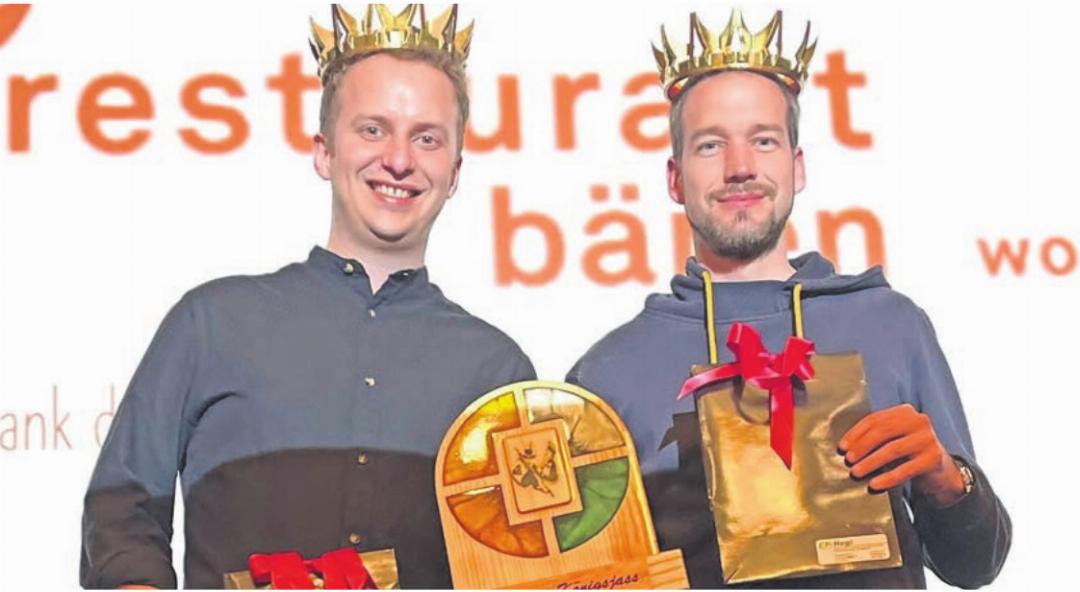 Die neuen Freiämter Jass-Könige Roman Schelbert (links) und Reto Niederberger. Die neuen Freiämter Jass-Könige Roman Schelbert (links) und Reto Niederberger.