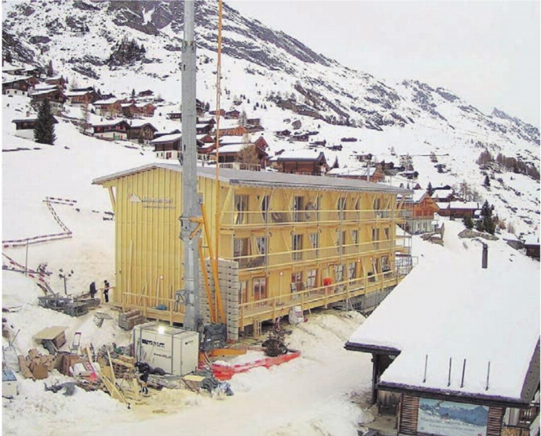 Das Hotel sollte zur Eröffnung der Wintersaison fertig sein. Dies ist gelungen. Das Hotel sollte zur Eröffnung der Wintersaison fertig sein. Dies ist gelungen.