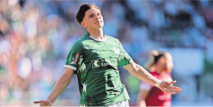 Ein Bild, wie man es zuletzt häufiger sieht: Der Wohler Alessandro Vogt beim Torjubel in der Super League. Bild: Freshfocus