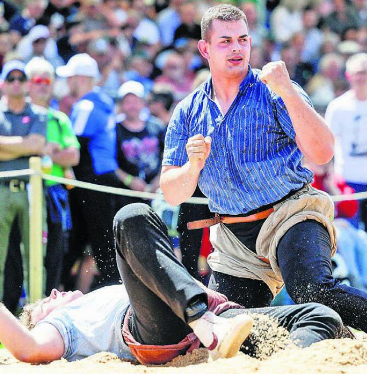 Andreas Döbeli im Vorjahr am Nordwestschweizer Schwingfest in Lausen. Am Guggibad-Schwinget konnte er seit 2022 nicht mehr starten. Bilder: Freshfocus, Alexander Wagner