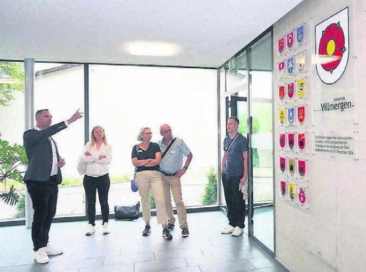Villmergen ist ein beliebter Wohnort. Am Neuzuzügeranlass orientiert derGemeinderat (im Bild Daniel Füglistaler) über die Besonderheiten des Dorfes. Bild: Archiv