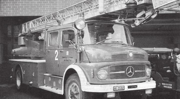 Die neue Autodrehleiter steht in Berikon im Mittelpunkt der Hauptübung. Bild: Archiv