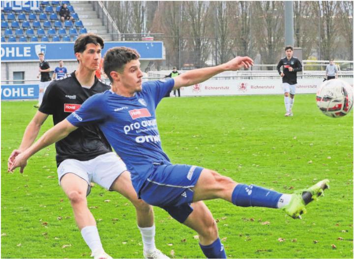 Traf zuletzt gegen GC U21 und davor gegen Besa Biel. Kann Djordje Komatovic (rechts) gegen Muttenz daran anknüpfen? Bild: Josip Lasic