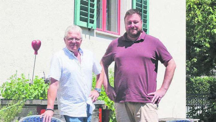 Im Einsatz für das Wohl von Kindern und Jugendlichen: Franz Lötscher (links) und Jonas Bühlmann. Bild: jl