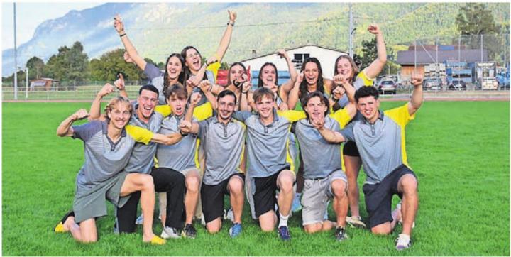 Die Athletinnen und Athleten des TV Merenschwand freuen sich über die guten Leistungen in Interlaken. Bild: zg