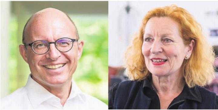 Gäste im Kanti-Talk sind diesmal der Aargauer Kirchenratspräsident Pascal Gregor und Flamenco-Tänzerin Brigitta Luisa Merki. Bild: pd