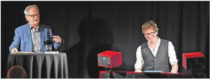 Autor Jörg Meier und Pianist Lukas Stäger bringen das kulturelle Leben zurück in die «Sonne». Bild: zg