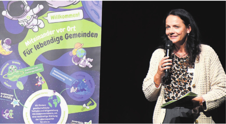 Die Co-Geschäftsleitung zeigte auf, wie der VJF in die Zukunft geführt wird. Im Bild Karin Stoll.