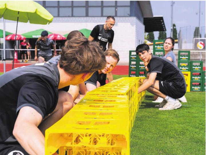 Miteinander eine Challenge bestreiten – und Spass haben. Die «Company Games» fanden 2025 erstmals statt. Bild: zg